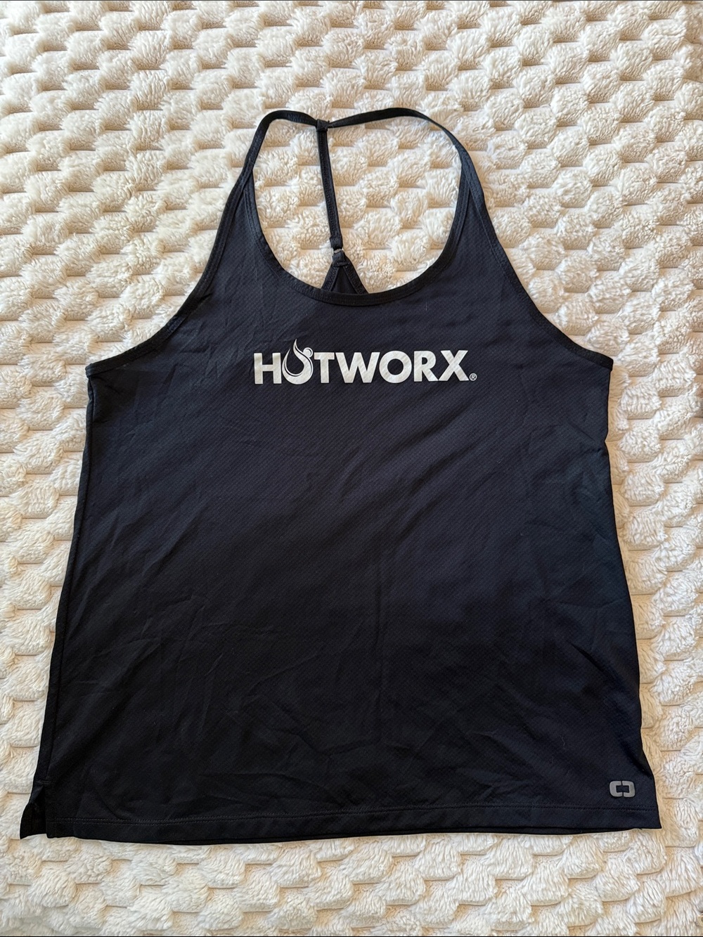 Hotworx Women's Large Black Racerback Tank Top